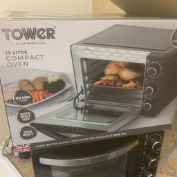15 litre mini oven and grill, good condition. used 5 or 6 times. Bought while waiting for oven, selling as no longer use it. Bought for £49.95 selling for £30 ono. Collection kidderminster