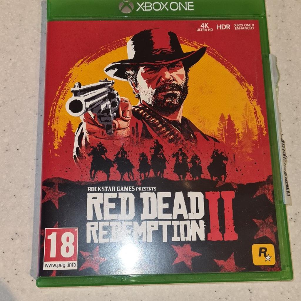 Red Dead Redemption 2 for xnox 1 plays on xbox series x immaculate. Map included.