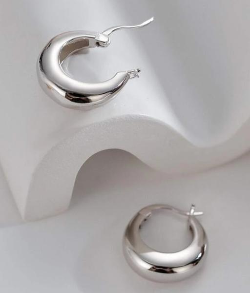 Buy & Sell Greater Manchester Rochdale - Photos for Ladies sterling Silver Hoop Earrings