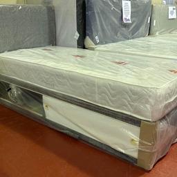 🌟AVAILABLE TO VIEW AND TRY IN STORE! 
OPEN 7 DAYS A WEEK 

STAR BUY *** DIVAN BASE WITH SLIDE STORAGE 9 INCH DEEP QUILTED OXFORD SEMI ORTHOPAEDIC MATTRESS AND MATCHING HEADBOARD DEAL - SINGLE
(AVAILABLE IN OVER 60 DIFFERENT FABRICS FOR NO EXRTRA CHARGE) £200

Here we have the very NEW oxford set - divan base with slide storage in a fabric of your choice
Deep Quilted semi orthopaedic 13.5G Mattress
comes complete with a matching headboard

B&W BEDS 

Unit 1-2 Parkgate Court 
The gateway industrial estate
Parkgate 
Rotherham
S62 6JL 
01709 208200
Website - bwbeds.co.uk 
Facebook - B&W BEDS parkgate Rotherham 

Free delivery to anywhere in South Yorkshire Chesterfield and Worksop on orders over £100
Same day delivery available on stock items when ordered before 1pm (excludes sundays)

Shop opening hours - Monday - Friday 10-6PM  Saturday 10-5PM Sunday 11-3pm