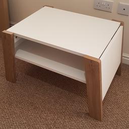 argos home zander extendable coffee table, 45H x 78W x 50D cm (120W extended), never used in very good condition, ready assembled