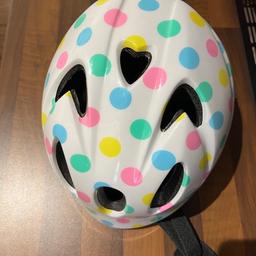 Child bike helmet -Polka dot from Halfords. Halfords price £13