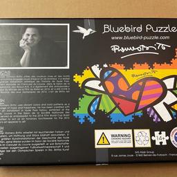 Ich verkaufe das Puzzle von Britto Bluebird mit 1000 Teilen wie abgebildet. Es ist vollständig und in einem sehr guten Zustand. Dies ist ein Privatverkauf, deshalb keine Garantie oder Rücknahme möglich. Versand gegen Aufpreis