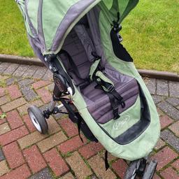 Great used condition. One of the best prams I've owned. Newborn to 4 plus years. Spacious, extended hood. Missing padding cover for in-between legs. Shoulder pads included. Collection asap from b62
