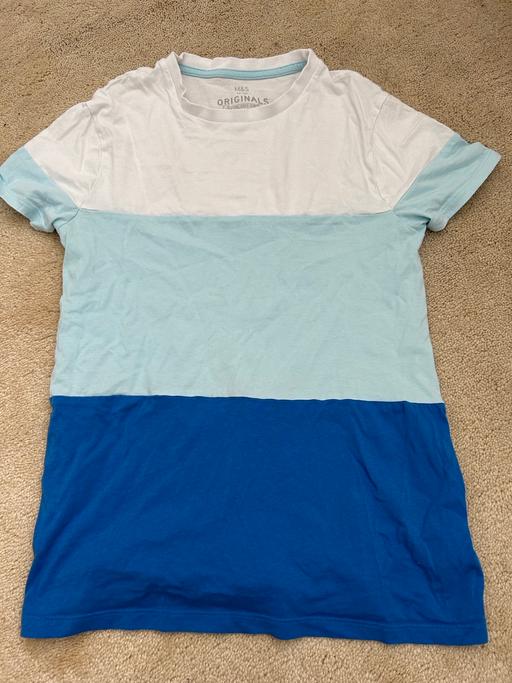 Buy & Sell Hertfordshire Dacorum - Photos for Boys blue and white t-shirt, Size 11-12