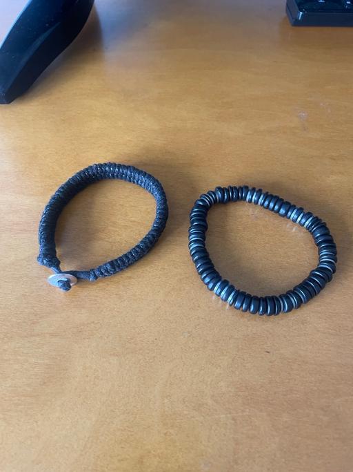 Buy & Sell South East London Southborough - South East London - Photos for Mens Black & Silver Costume Bracelets