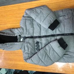 Batman baby coat. Has been used in good condition. Size is 3-4 years. Bargain price. If bought then no return or exchange will be accepted cash and collection only.