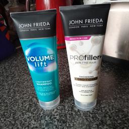 John frieda volume lift shampoo and profiler thickening conditioner brand new