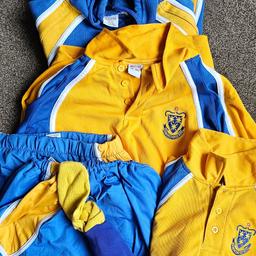 PE uniform for st Wilfrids high school Blackburn
hoodie - 30/32
2 x tops - xs 30/32
2 skorts - S
pair of socks