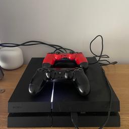 Hello. I have for sell PlayStation 4

Fully working condition. Missing power button but you can easily turn it on with pad.

One pad is fully working but second one needs some attention.

Coming with power cable, hdmi and pad cable.