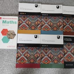 ABSOLUTE BARGAIN!! LOOKING FOR A QUICK SALE.

Seven books for mathematics revision consisting of the following:-

* Collins Edexcel A-level All-in-One Revision & Practice
* The Open University - Discovering Mathematics Handbook
* The Open University - Discovering Mathematics MU123 Guide
* The Open University - Discovering Mathematics MU123 Book A, B, C and D