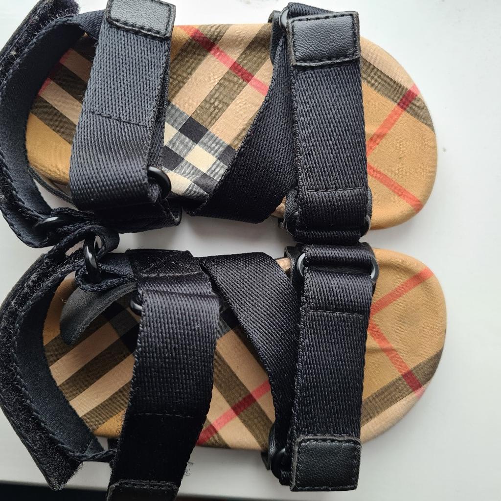 Genuine Burberry girl's sandal size EU 23 (UK infant size 6) Only worn once for my daughter's birthday. Quality sandal which will come along with the original tags and box. Excellent condition from a pet and smoke free home. Pick up from M28, Worsley area or delivery can be arranged.