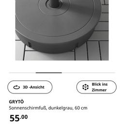 Verkaufe Schirmständer Grytö 60cm von Ikea Neupreis 55€. Aktuell mit Steinen gefüllt, welche bei Bedarf mit verkauft werden. Kein Versand, nur Abholung. Verhandlungsbasis 40€