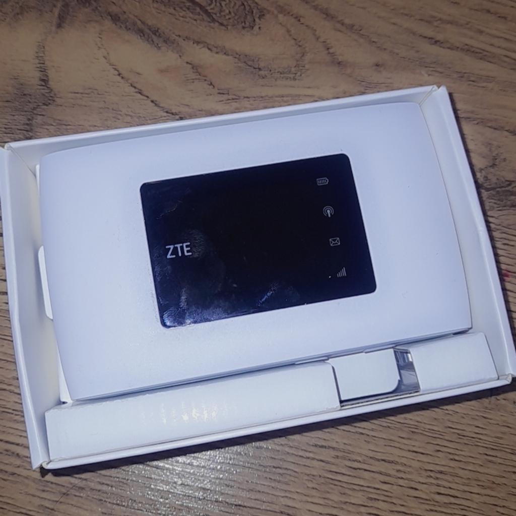 - Brand New Wireless WiFi Box comes with a free smarty sim
- ZTE MF92OU 4G
- Unlocked Portable Hotspot/WiFi
- Connects up to 10 devices
- lasts up to 8 hours until needed charging again
- Charger included, all in original packaging. Has only been used for one month due to having WiFi issues, once sorted packed this away.

*Collection/delivery available*