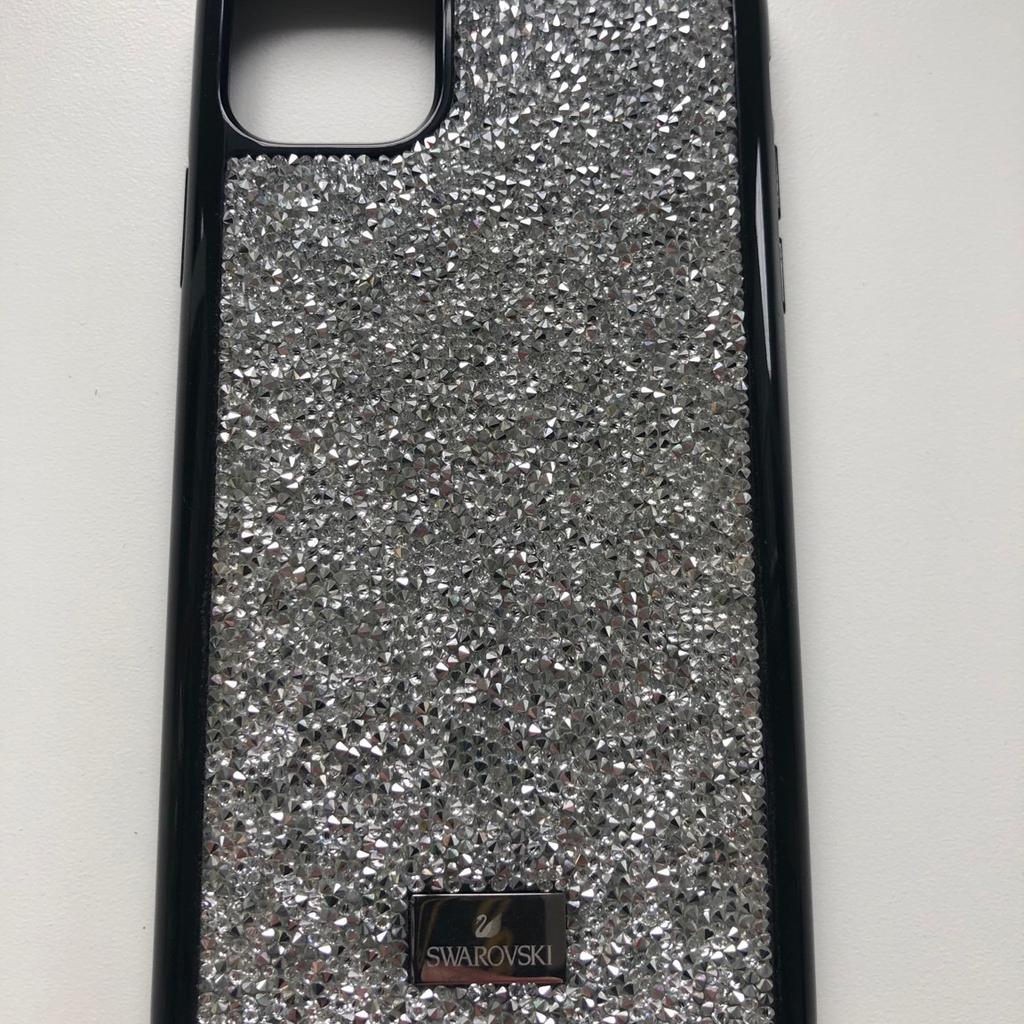 Swarovski iPhone 11 Pro Max case silver and black excellent condition £10.00 collection only