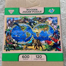 Neues unbespieltes Wooden Jigsaw Puzzle, XL 600Teile, beidseitig zu puzzeln