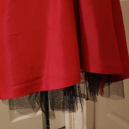 Red Salsa dress with black and red underskirt/netting
Oasis

Excellent Condition
Size 10