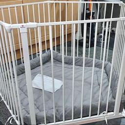 AS NEW - in box
* BabyDan Deluxe PlayPen 72-360 cm - White (RRP £140)!!
Mint condition as used ‘just’ the gates for a small period of time & kept the padded grey floor mat wrapped up & put away. It’s superb & so handy when my large Pooch 🐕🐾 was growing it was a godsend when they needed ‘down time naps’
* Multi purpose playpen which can be changed into a room divider (wall fittings req'd)
* Includes 5 x 90cm sections (inc 1 gate section)
* Extra wide door opening section flexible & easy to fit
* Brilliant for Doggies 🐶 especially & kids alike.
LESS THAN HALF PRICE
See all pics. Can post for extra….. as Very LARGE box & heavy!!
OR can deliver locally for a small fee 🤗