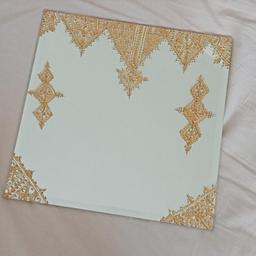mehndi henna mirror plate tray for wedding, nikkah tray, walimah mehndi tray, acrylic henna gift
Urgently need to sell