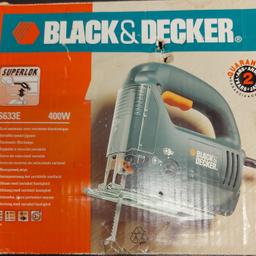 New Black & Decker Jigsaw great for Trades Man or all the DIY job's around the House. Excellent Quality Tools.
please note collection is from N1 6SU. the app is putting N6 for some reason
NO OFFERS ACCEPTED
CASH ON COLLECTION ONLY