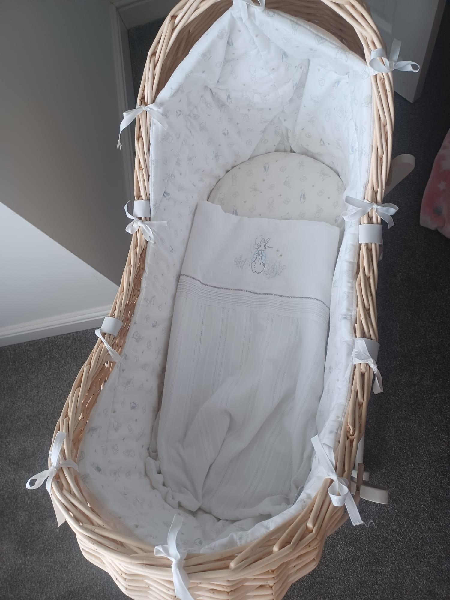 Mothercare peter deals rabbit moses basket