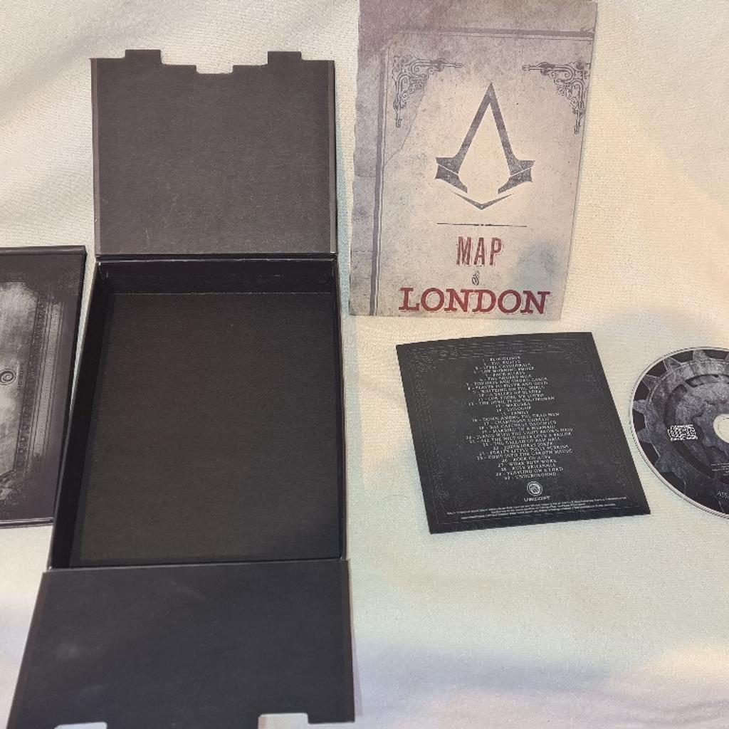 PS4 Assassins Creed Syndicate The Rooks Edition Ps4. ImmaculateCondition. Game Is Standard Edition. The boxset was bought missing the game and game case. I have added an original non Rooks Edition game so please be fully aware of this. It comes with everything else. Ie outer box, map, book and music soundtrack disc.
See photos for condition size flaws materials etc. I can offer try before you buy option if you are local but if viewing on an auction site viewing STRICTLY prior to end of auction.  If you bid and win it's yours. Cash on collection or post at extra cost which is £2.85 Royal Mail 2nd class. I can offer free local delivery within five miles of my postcode which is LS104NF. Listed on five other sites so it may end abruptly. Don't be disappointed. Any questions please ask and I will answer asap.
Please check out my other items. I have hundreds of items for sale including bikes, men's, womens, and children's clothes. Trainers of all brands. Boots of all brands. Sandals of all b