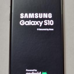 W- 0000

Versand 6€

Verkaufe mein Samsung Galaxy S10 DUOS im Top Zustand!
✅️Modell: G 973F SM-6973F/OS
✅️Android- Version 10
Das Smartphone wurde immer en.

✅️Kleine Maken auf SIM- Kartenhalter fast unsichtbar

✅️Top Gerät. Wurde bereits zurückgesetzt.
Das Handy ist ca. 2 Jahre alt und läuft auch technisch einwandfrei.

✅️Akkuzustand gut.

Speichergröße 128 GB
Farbe Prism Black
SD Kartenslot für Speichererweiterung
Nano-SIM
Wasserdicht
Schnellladefunktion,

✅️ Daten & Ladekabel USB TYP-C AUF TYP-C. Schwarz

✅️ Ohne original verpackt

Bei weiteren Fragen einfach melden!
Ich verkaufe generell nur Sachen, die einwandfrei funktionieren.

Versand möglich.

Keine Garantie oder Rücknahme, da Privatverkauf!
Tierfreier Nichtraucherhaushalt.