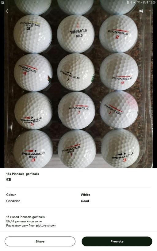 Buy & Sell Cheshire West and Chester Little Sutton - Cheshire West and Chester - Photos for 15 x Pinnacle golf balls