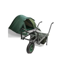 NGT 2 Man 2 Skin Bivvy System + Barrow Big Wheel & Bag Steel Adjustable

1 x NGT 2 Man 2 Skin Bivvy System

A 2 man double skinned green bivvy with ground sheet included. Made from 100% waterproof 190T material and with graphite fibre poles.

Size: 330 x 230 x 150cm

Weight:  7.5kg

Brand:  NGT



 BIG WHEEL FISHING BARROW
A sturdy, very well constructed carp barrow featuring:

Extendable and height-adjustable front bar
Foldable sidebars
Removable handles
Large quick release front wheel for greater control.
Removable under barrow storage bag

Size: Closed length: 95cm, Extended Length: 115cm, Width: 71cm
Weight: 14kg