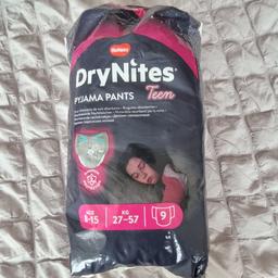 Drynites pyjama pants
Size 8-15 years
6 in the pack
From pet and smoke free home
Collection only
