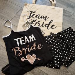 Team Bride Bag & P.Js.
Brand New
UK Size 10/12