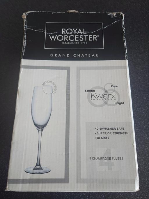 Buy & Sell Leicestershire Charnwood - Photos for Royal Worcester 4 champagne flutes