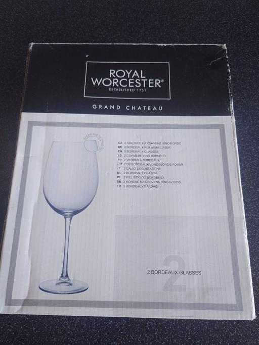 Buy & Sell Leicestershire Charnwood - Photos for Royal Worcester 2 Bordeaux glasses