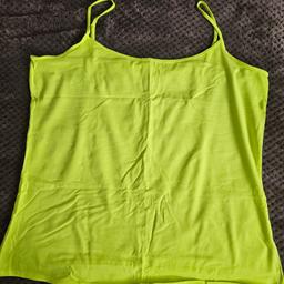 George. Lime Green.Vest Top Adjustable Straps. 2XL (22/24). Very Good Condition.