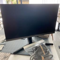 Samsung 22 inch monitor with power cable.

S22R350FHU is a Full HD monitor with slim and sleek design. It features FreeSync and Game mode for superfluid entertainment experience, while the 75Hz refresh rate delivers a more fluid picture.

Scratch on screen but doesn’t impact the performance at all just a little bit less attractive when not being used.

Collection preferred from E8