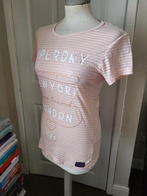 Buy & Sell West Midlands Sandwell - Photos for Superdry Pink T Shirt Top Size XS Oversized