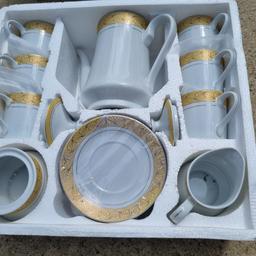 Brand new tea set £18 
Never been used just been stored away
Collection bd5 or can deliver local fr fuel
Have more kitchenware stuff in stock please see my ad, can sell as a bulk
Thankyou