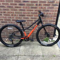 Children’s pinnacle bike 26 inch wheels disc brakes 9 gears few scratches good condition hardly used this bike will suit a child between 143 and 155 cm high
Cash only collection only