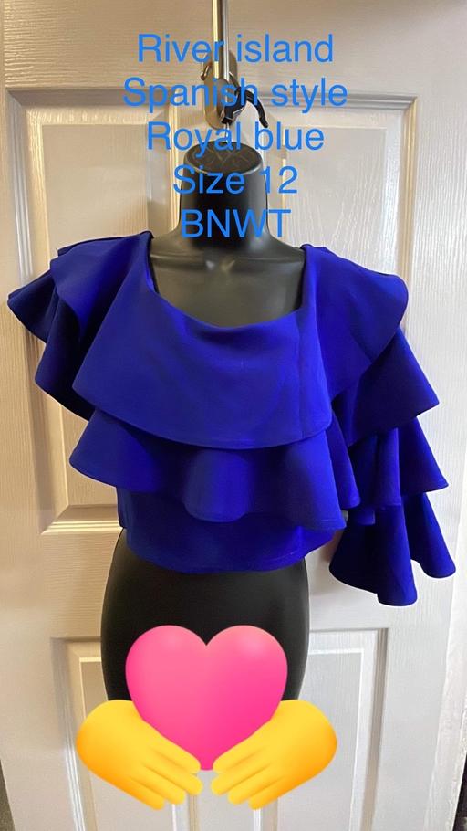 Buy & Sell West Midlands Birmingham - Photos for Spanish style top size 12 bnwt royal blue