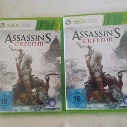 Hallo meine Lieben,

ich biete hier Assassins Creed 3 zwei mal für Xbox 360.
Einzeln oder zusammen erwerbbar

Versand möglich
Bezahlung PayPal Freunde oder über Kleinanzeigen

Keine Garantie, Rücknahme oder Gewährleistung