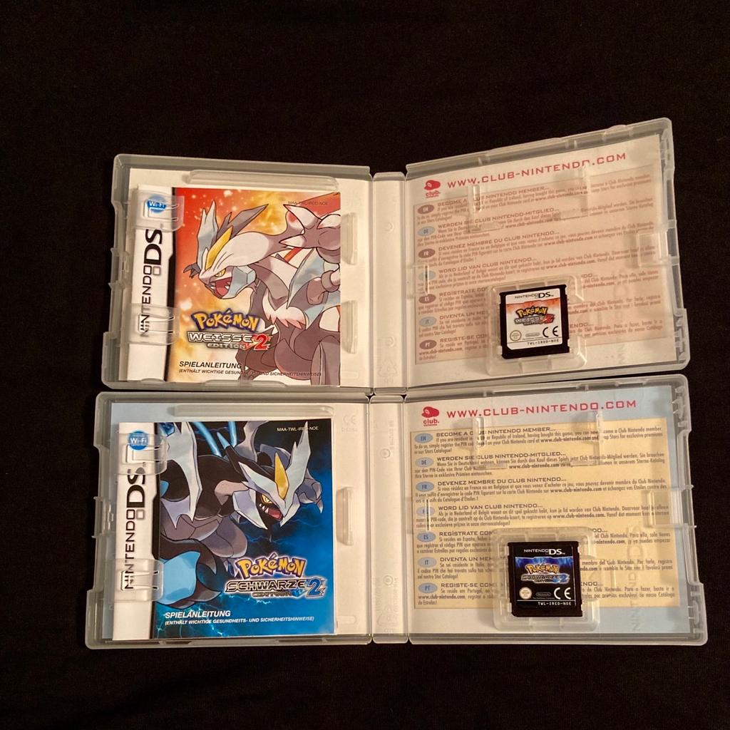 Nintendo Ds 2Ds 3Ds Pokémon Spiele
Weiß 2
Schwarz 2
Weiß 2 / Schwarz 2 Spieleberater
Nur im Set

Abholung oder Versicherter Versand 10 Euro !
Privatverkauf aus meiner Sammlung - Keine Rücknahme - Garantie oder Umtausch !
