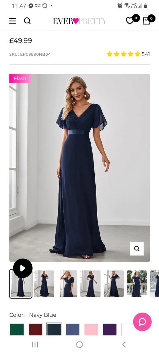 Buy & Sell West Midlands Solihull - Photos for BEAUTIFUL NAVY DRESS SIZE 26 NEW WITH TAGS