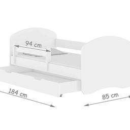 Kinderbett Jugendbett mit einer Schublade und Matratze Weiß ACMA II (180x80 cm + Schublade, Weiß)

Neupreis:209€