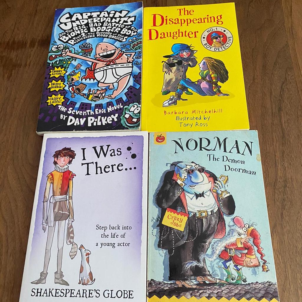 selling as a picture bundle not altogether.
wimpy collection is in used condition but rest are in great condition.
horrid Henry £10 and also the bundle with birthday boy in it all other bundles £5 each