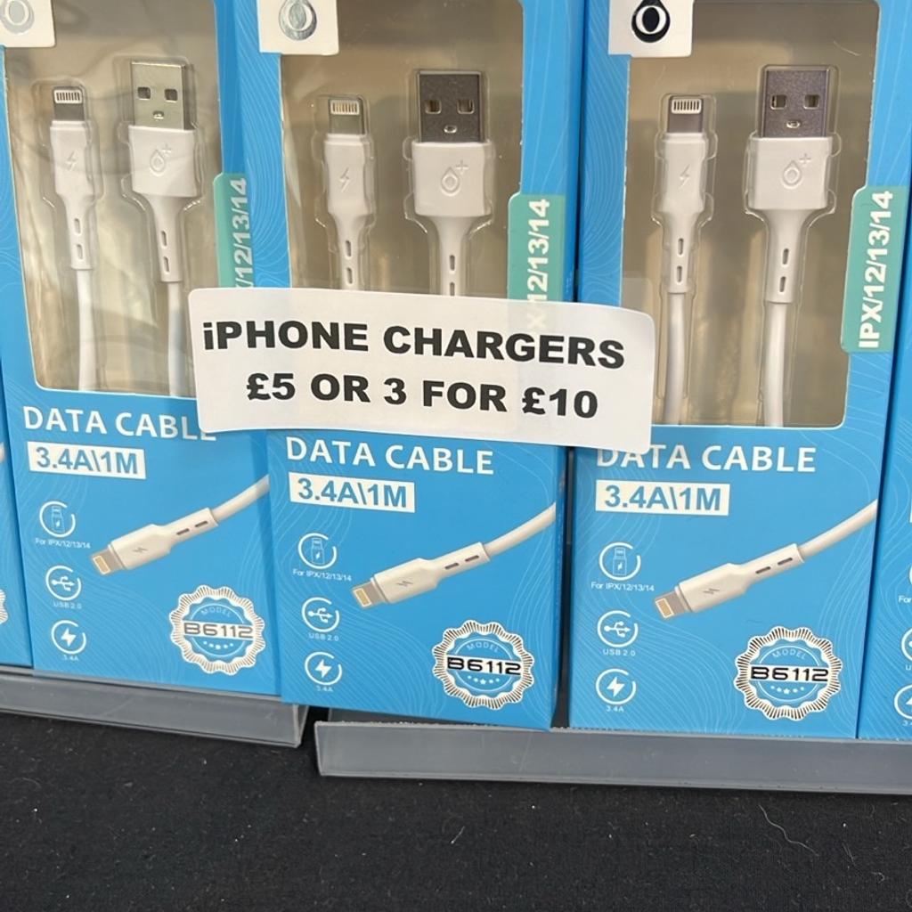 iPhone chargers £5 or 3 for £10