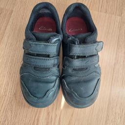 Boys school shoes, from Clarks, black, size UK 9.5