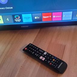 Like new - Samsung Smart TV.

Used as a spare but no longer needed

Still up for sale in Argos for £199

protective sticker still on, controler included, no box.