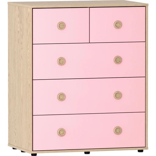 Buy & Sell Warwickshire Warwick - Photos for Camden 3+2 Drawer Chest - Pink & Acacia