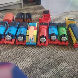 I have a few Thomas the tank engine tracks for sale there is 4 tracks and comes with 8 trains they all work and all the tracks are all in good condition pick up only