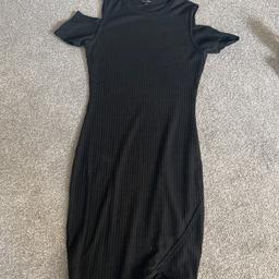 Black pencil dress from river island size 10